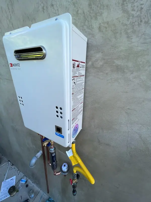 Tankless water heater installation for Mayberry Village homes